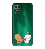 Huawei P40 Lite Uyumlu Baskılı Yumuşak Silikon Şeffaf Telefon Kılıfı
