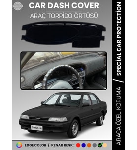 TOYOTA COROLLA (1988-1991) Torpido Örtüsü Panel Halısı Torpido Koruma Tam Uyum UV Koruma Kaymaz