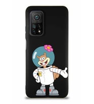 Xiaomi Mi 10T Soft Premier Kapak Sandy Tasarımlı Silikon Kılıf - Siyah (Şeffaf)