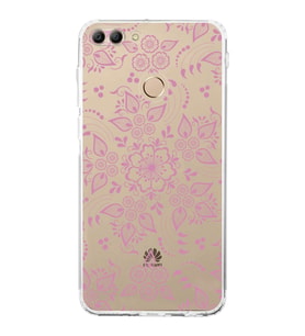 Huawei Y9 2018  Kamera korumalı Kapak Nostalji Desen Tasarımlı  Şeffaf Kılıf