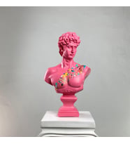 David 'Pink Candy' Dekoratif Heykel, Pop Art Roma Yunan Heykelleri