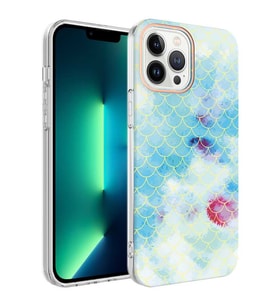 Apple iPhone 13 Pro Kılıf Zore Bella Fosforlu Şık Tasarım Kılıf (Mavi)