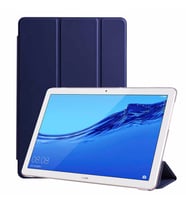 Huawei MediaPad T3 10 Kılıf PU Deri Smart Standlı Case (Lacivert)