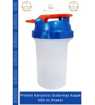 #Shaker Sporcu Protein Tozu Amino Asit Karıştırıcı BPA Sağlıklı Sızdırmaz Kapak Şık 550ml Shaker