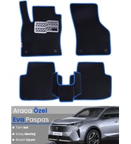 Peugeot 3008 Hibrit (2024-2025) Uyumlu EVA Paspas Tam Set–Birebir Uyum,Su Geçirmez,Hızlı Montaj