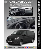 MERCEDES VITO W447 (2014-2023) Torpido Örtüsü Premium Kalite Torpido Koruma Özel Kesim UV Koruma