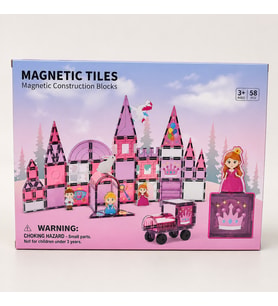 SH59693 58 PARÇA MAGN.PRENSES SERİ RENKLİ BLOK