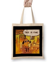This Is Fine Updated Bez Çanta Uzun Saplı