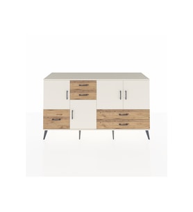 Kronos Konsol 4 Raflı 5 Çekmeceli 4 Kapaklı 176x59x99 Aytaşı-Aytaşı/Çam