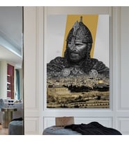 KUDÜSÜN FATİHİ SELAHADDİN EYYUBİ KANVAS TABLO EV DUVAR SALON SANAT DEKARASYON SÜSÜ
