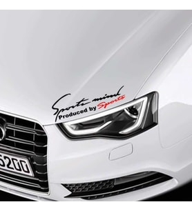 Sports Mind Producad By Sport Sticker, Oto Etiket, Araç Çıkartma, Araba Tuning, Modifiye