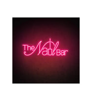 The Nail BAR Yazılı ve Şekilli Neon Tabela