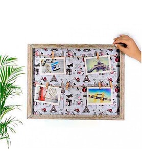Ahşap Hasır Duvar Fotoğraf Çerçevesi 37x47 (8 ADET FOTO BASKILI)