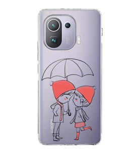 Xiaomi  Mi 11 Pro  Kamera Korumalı Kapak Aşk Tasarımlı Şeffaf  Kılıf