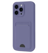 Newface Apple iPhone 16 Plus Kılıf Kelvin Kartvizitli Silikon - Lila