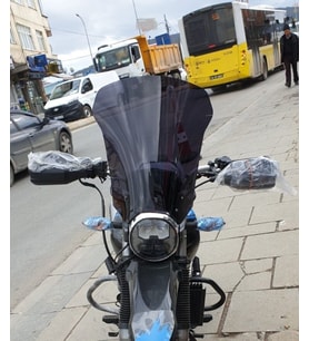 MOTOCAM Hero X Pulse Ön Cam 2020-2026 Model 46cm Siyah Renkli 4mm