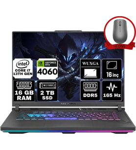 Asus Rog Strix G16 Intel Core I7 13650HX 16GB 2tb SSD RTX4060/8GB 165Hz Freedos 16" Wuxga Taşınabilir Bilgisayar G614JV-N3452-A7