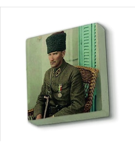 Atatürk Baskılı Doğaltaş  Magnet(KRT-104)Buzdolabı Süsü