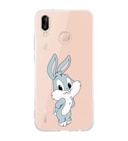 Huawei P20 Lite Uyumlu Baskılı Yumuşak Silikon Şeffaf Telefon Kılıfı