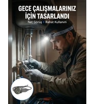 Yüksek Parlaklıklı LED Kafa Feneri Gece Çalışmaları İçin Yüksek Parlaklıklı