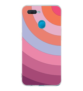PrintiFy Oppo A12 Uyumlu Kamera Korumalı Renk Cümbüşü F Tasarımlı Şeffaf Silikon Kılıf