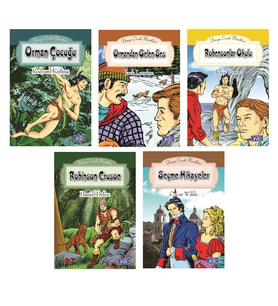 Orman Çocuğu-Ormandan Gelen Ses-Robensonlar Okulu-Robinson Crusoe-Seçme Hikayeler (Karışık)