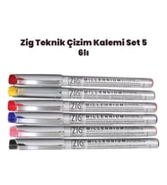 Zig Teknik Çizim Kalem Set 5 6lı 0,1mm