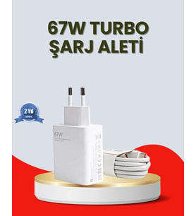 67 Watt Ultra Hızlı Şarj Adaptörü Redmi 9 10 12C Uyumlu