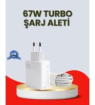 67 Watt Ultra Hızlı Şarj Adaptörü Redmi 9 10 12C Uyumlu