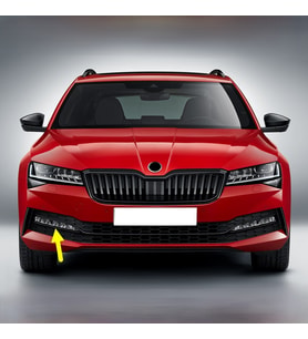 Skoda Superb 2020-2023 Ön Sağ Sis Farı Çıtası Siyah 3V0853768C