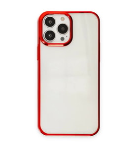 Apple iPhone 13 Pro Max Kılıf Element Silikon - Kırmızı