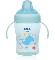 Baby Colorful Akıtmaz Kulplu Antikolik Bardak 240 ml - MAVİ