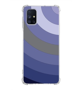 Samsung Galaxy M51  Köşe Korumalı Antişok Kapak Renk Cümbüşü Tasarımlı  Silikon Kılıf (Şeffaf)