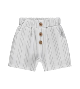 Civil Baby Çizgili 6-18 Ay Şort - Ekru
