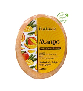 Doğal (Nemlendirici) Mango Süngerli Sabun 100 gr.