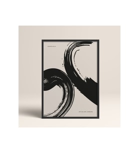 Çerçeveli Boho Bohemian Linear Çizgisel Modern Soyut Art Tablo