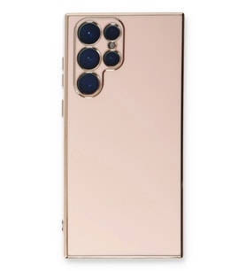 Pilelistore   Samsung Galaxy S22 Ultra Kılıf Volet Silikon - Pembe
