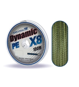 Dynamic PE Braided Line x8 Green İp Olta Misinası 100mt YEŞİL-0,16 mm