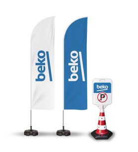 Beko Reklam Yönlendirme Tanıtım Yelken Bayragı ve Kücük Duba