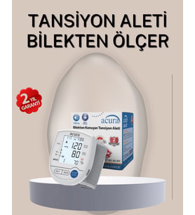 Bilekten Ölçer Aleti Şarjlı-Pilli Hafızalı Pratik Kullanım