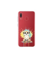 Samsung Galaxy A20 ile Uyumlu Splash Mirket Tasarımlı Şeffaf Silikon Kılıf