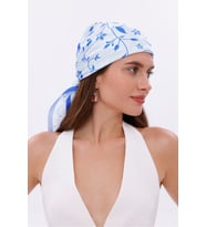 Akdeniz Dalları Model Fular Bandana Şal Estascarf 70x70 Cm