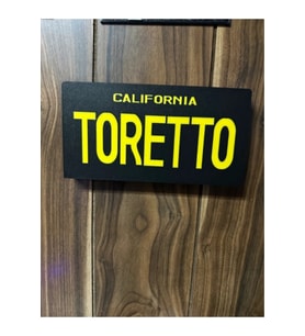 Toretto Yazılı Plaka 20X13CM