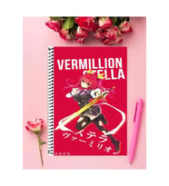 Vermillion Stella Anime Defter 1 Adet Özel Tasarım A4 Boyutu 21*29 Cm Telli Çizgili defter