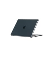 Apple Macbook 15" Air M2 2024 A2941 Uyumlu Zore MSoft Kristal Kapak (Siyah)