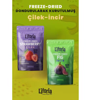 2’li Dondurularak Kurutulmuş Kuru Meyve - Sağlıklı Atıştırmalık - Çilek Ve İncir Kurusu Freeze Dried