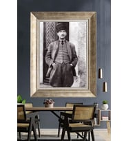 Gümüş Çerçeveli Atatürk Tablo za353