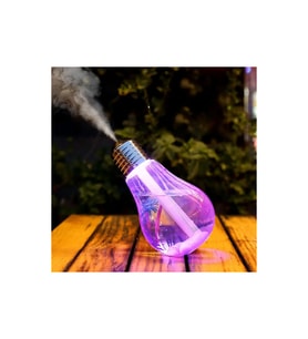 Ampül Görünümlü 400 ML Masa Üstü Oda Hava Nemlendirici 7 Renk Led Işıklı