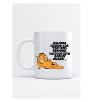 Garfield Yazı Baskı Porselen Kupa Bardak