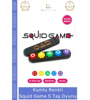 #Oyuncak Çocuk Eğitici Zeka Geliştirici Kumlu Ağır Renkli Strateji Seti Squid Game 5 Taş Oyunu